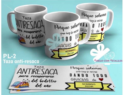 Caneca personalizada com desenho ANTI-RESSACA