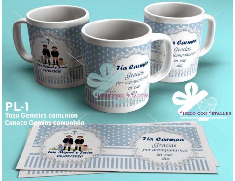 Caneca personalizada comunhão de Gemios