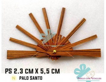 Varillas de 2,3 x 5,5 cm de palo santo para abanico