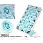 Rosas de Sabão Azul Celeste Grandes em Caixa 25 pcs