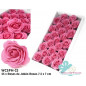 Rosas de Sabão Grandes em cor Rosa em Caixa 25 pcs