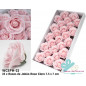 Rosas de Sabão Grandes em cor Rosa Bebé em Caixa 25 pcs