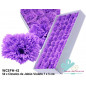 Claveles de Jabón en Color Violeta en Caja 50 uds