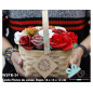 Cesta Rústica Flores de Jabón Rojas 18 x 15 x 12 cm - Grande
