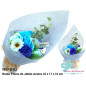Ramo Flores de Jabón Azules 35 x 17 x 10 cm