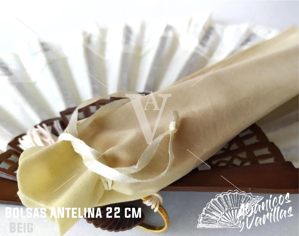 Bolsa Antelina para Abanicos 23 cm