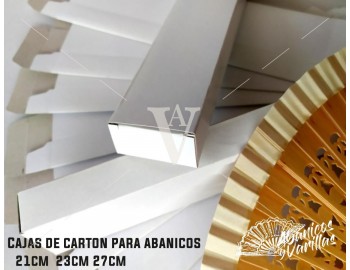 Caja de cartón para Abanicos de 21, 23 y 27 cm