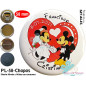 Chapa Noivos Mickey y Minnie personalizada