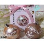Bolas de Natal Personalizadas Rosas 6 cm