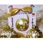 Bolas de Natal Personalizadas Douradas 6 cm