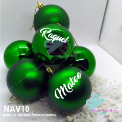 Bolas de Natal Personalizadas Verdes