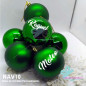 Bolas de Natal Personalizadas Verdes 8 cm