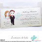 Convite casamento noivos com alianças no fundo + envelope Convite casamento noivos com alianças no fundo + envelope