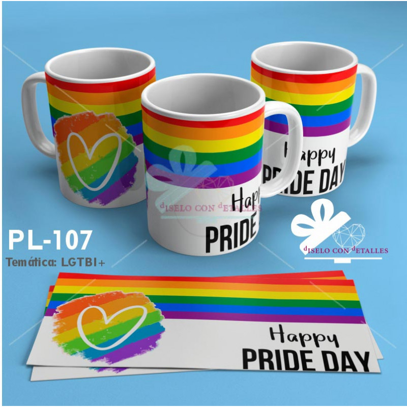 Caneca Happy Pride Day Personalizado