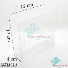 Cajas de acetato 13 x 12 x 4 cm