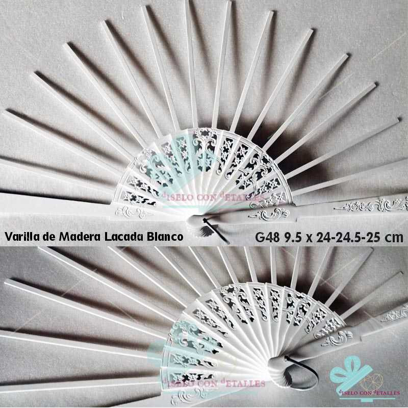 Varetas para Leques 9.5 X  24 - 24.5 - 25 cm - G48