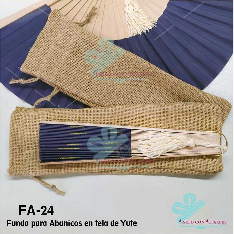 Bolsa de Cáñamo para Abanicos 23 cm Bolsa de Cáñamo para Abanicos 23 cm
