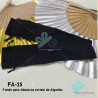 Fundas de algodón Negro para Abanicos 23 cm