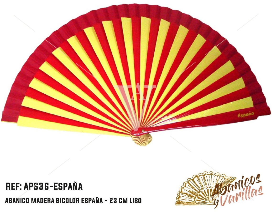 Leque de Madera Bicor 23 cm- Marca Espanha