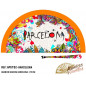 Leque Acrilico Barcelona 23 cm