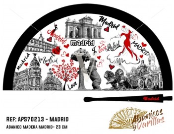 Leque de Souvenir monumentos Madrid