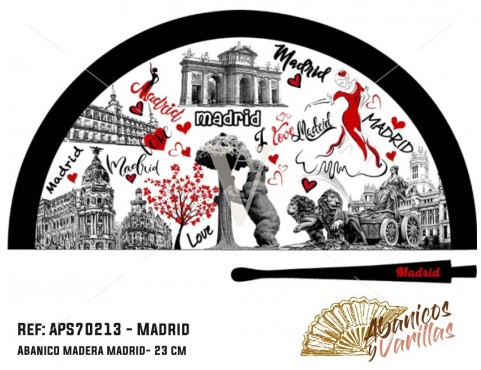 Abanico para souvenir monumentos Madrid
