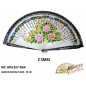 Abanico 2 Capas 23 cm Bicolor Florais