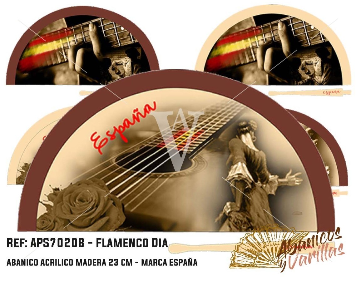 Leques flamenco Beig para Souvenir