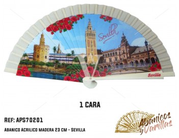 Abanicos para Regalo o souvenir de Sevilla. Son servidos en 3 colores surtidos